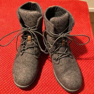 THE NORTH FACE Sz 8 Icepick Felted Upper Leather Back Lace Up  Boots